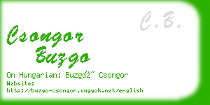 csongor buzgo business card